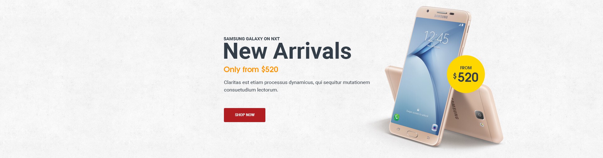 Home page slider