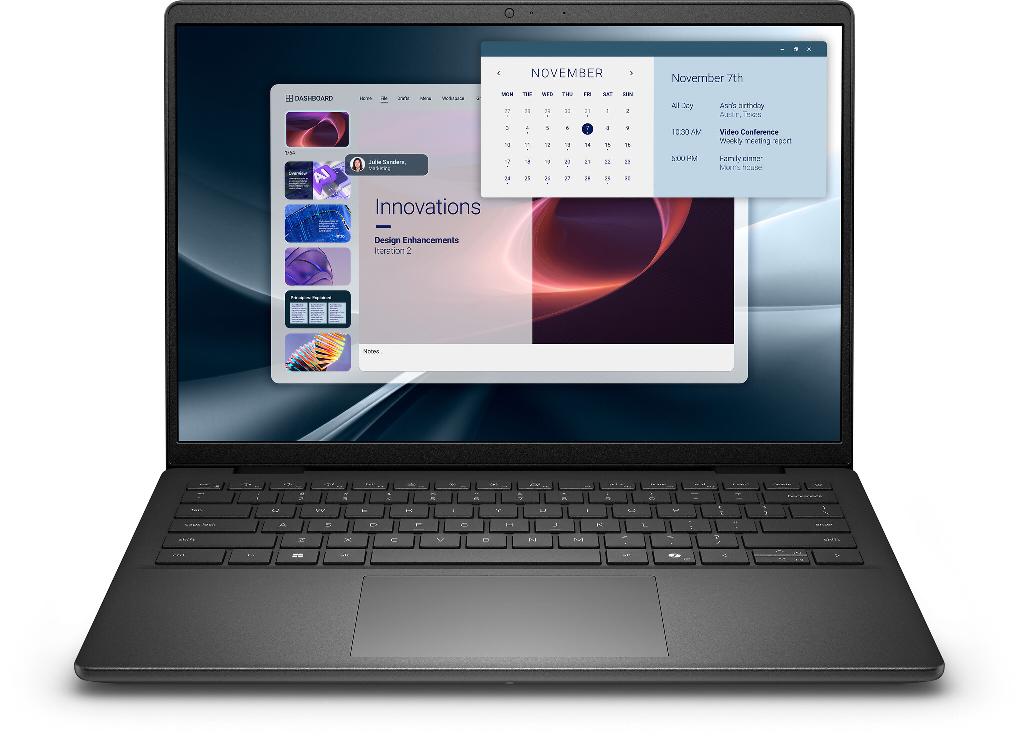 DELL Pro 14 Essential PV14255 14" FHD+ IPS WVA Laptop, AMD Ryzen 7 250, 16GB DDR5, 512GB SSD, Wi-Fi 6, Windows 11 Pro, Carbon Black, UK English