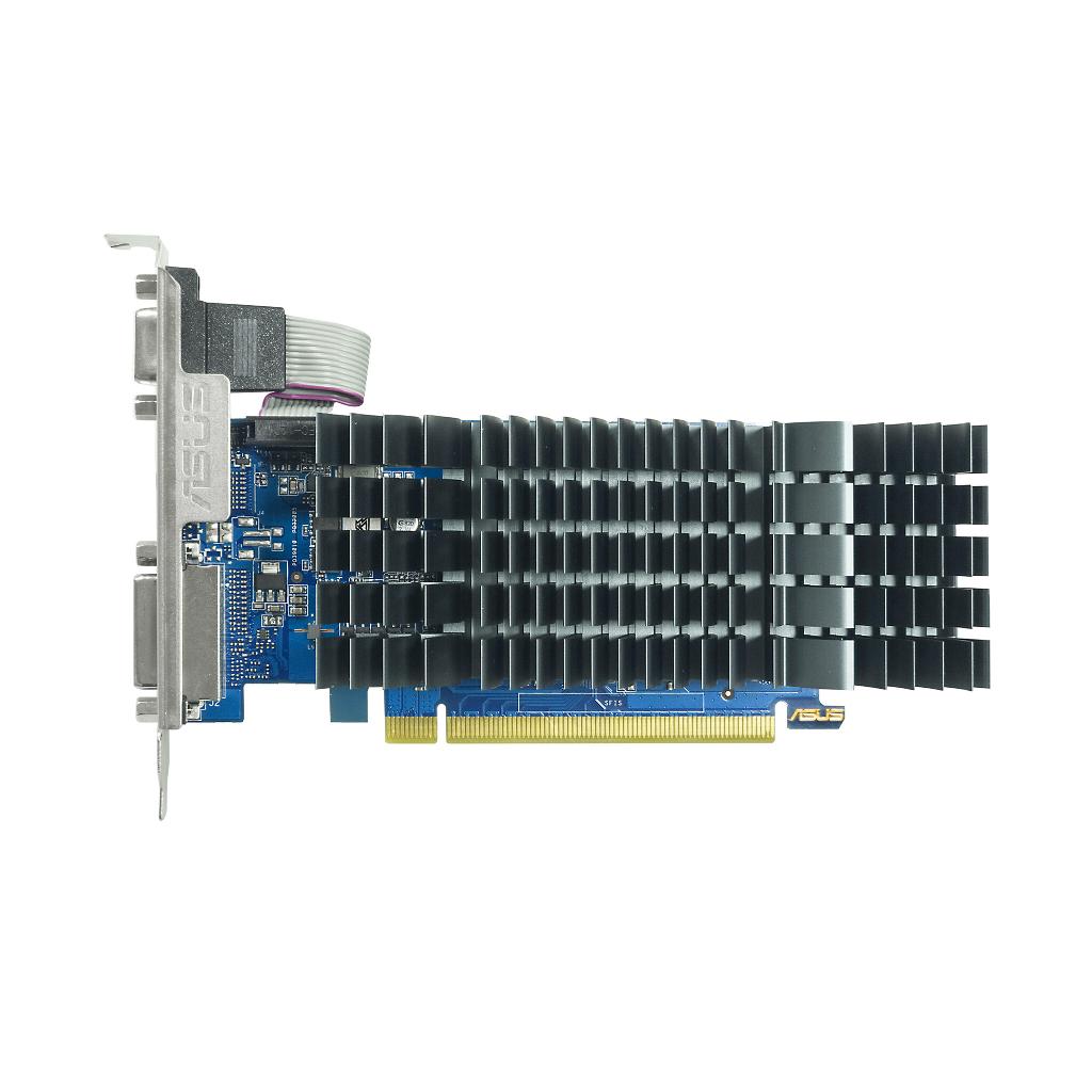ASUS GeForce GT 710 2GB GDDR5 EVO Low-Profile Graphics Card, Passive Cooling, Triple Display, HDMI, DVI-D, VGA
