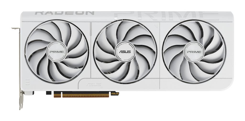 ASUS Prime Radeon RX 9070 XT White OC 16GB GDDR6 Graphics Card, PCIe 5.0, 20Gbps Memory, Triple-Fan Cooling, HDMI 2.1b, DisplayPort 2.1a