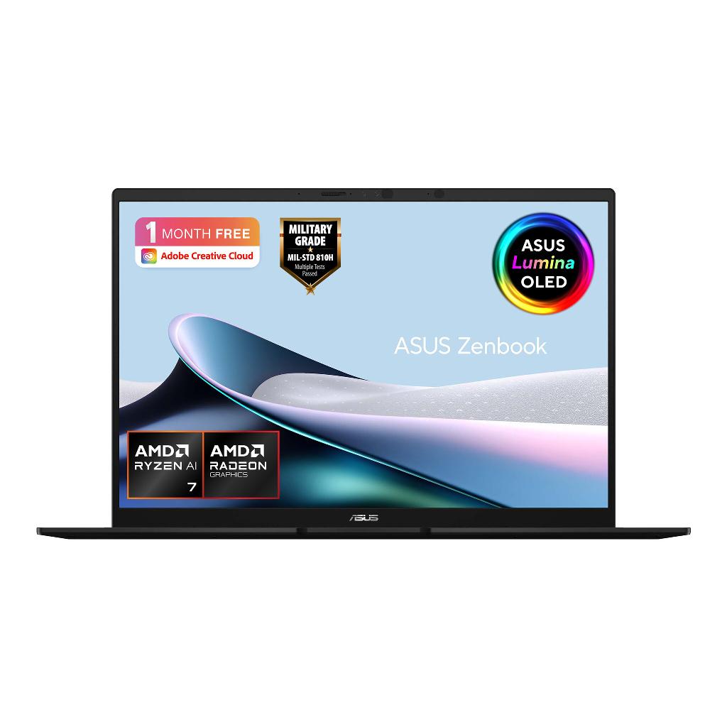 ASUS Zenbook 14 OLED UM3406GA-QD031W Copilot+ PC 14" WUXGA OLED Laptop, AMD Ryzen AI 7 445, 32GB LPDDR5x, 1TB SSD, Radeon 840M, Wi-Fi 6E, Windows 11 Home, Jade Black
