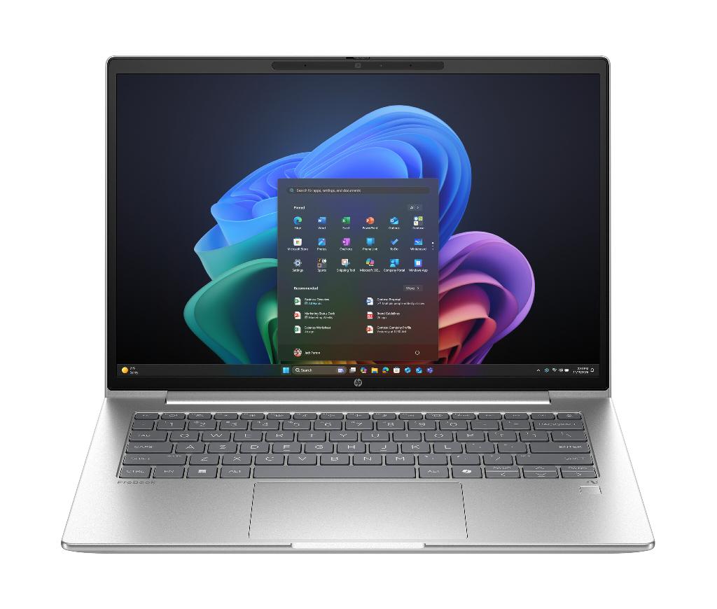 HP ProBook 4 G1q Next Gen AI PC Copilot+ PC Snapdragon X1-26-100 Laptop 35.6 cm (14") WUXGA 16 GB LPDDR5x-SDRAM 512 GB SSD Wi-Fi 6E (802.11ax) Windows 11 Pro Silver