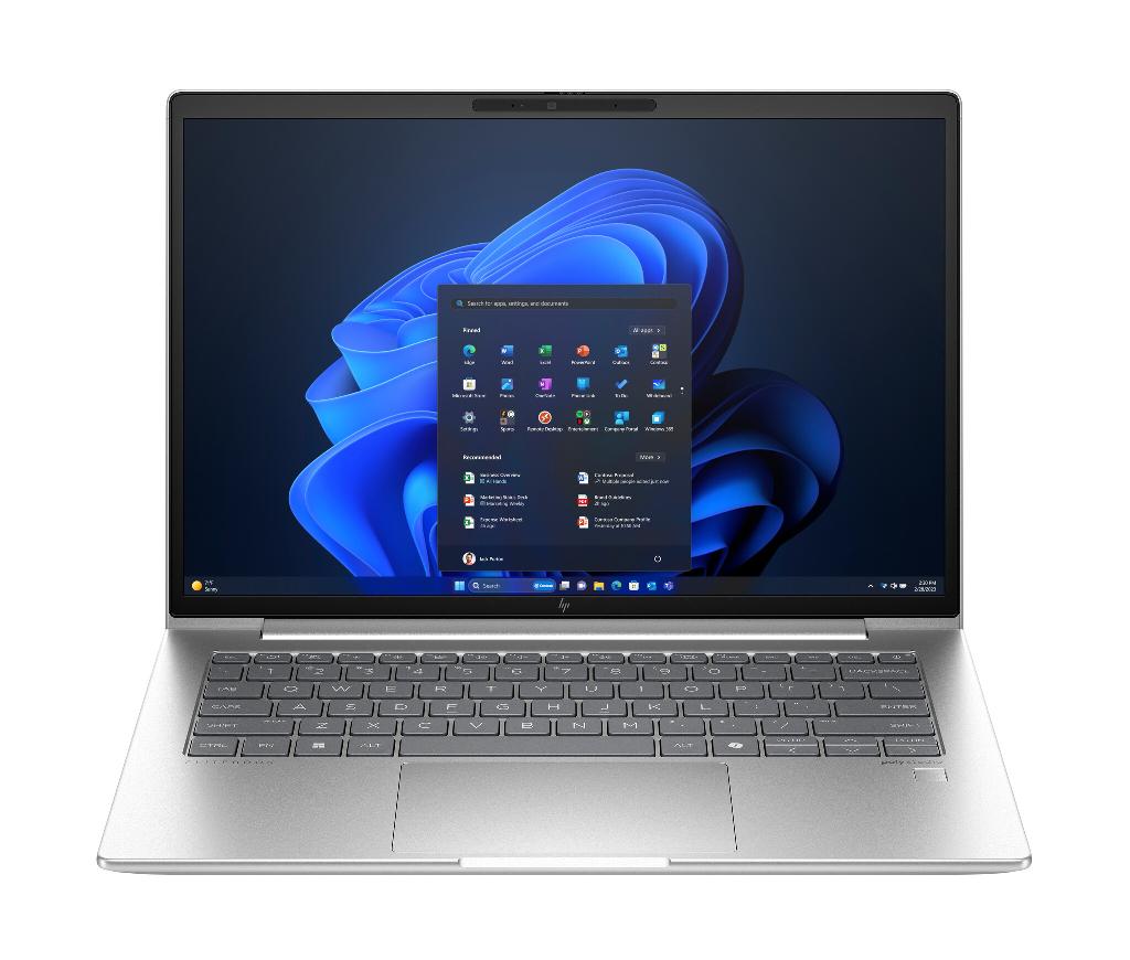 HP EliteBook 640 G11 Intel Core Ultra 7 155U Laptop 35.6 cm (14") Touchscreen WUXGA 24 GB DDR5-SDRAM 512 GB SSD Wi-Fi 6E (802.11ax) Windows 11 Pro AI PC Silver