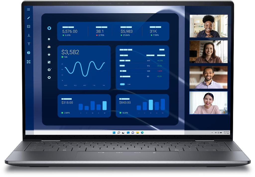 DELL Latitude 9450 2-in-1 Intel Core Ultra 7 165U Hybrid (2-in-1) 35.6 cm (14") Touchscreen Quad HD+ 16 GB LPDDR5x-SDRAM 512 GB SSD Wi-Fi 7 (802.11be) Windows 11 Pro Grey UK English
