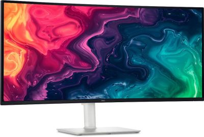 DELL Plus S3425DW 34" WQHD Curved VA Monitor for Home & Office, 3440 × 1440, 120Hz, 5ms GTG, AMD FreeSync Premium, USB-C 65W, HDMI 2.1, HDR10, Silver