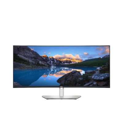 Dell UltraSharp U3824DW 37.5" WQHD+ Curved IPS Black Monitor, 3840×1600, 21:9, 60Hz, USB-C 90W, HDMI 2.1, DisplayPort 1.4, KVM, Built-in Speakers, Black/Silver