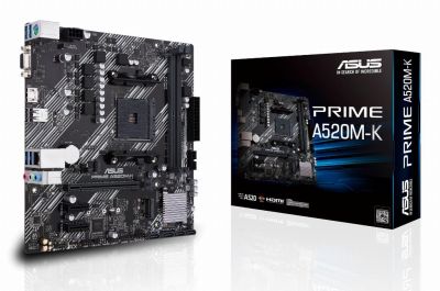 ASUS PRIME A520M-K DDR4 Micro-ATX Socket AM4 Motherboard