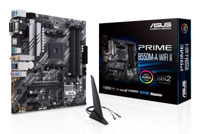 ASUS Prime B550M-A WIFI II AMD B550 Micro-ATX Socket AM4 Motherboard