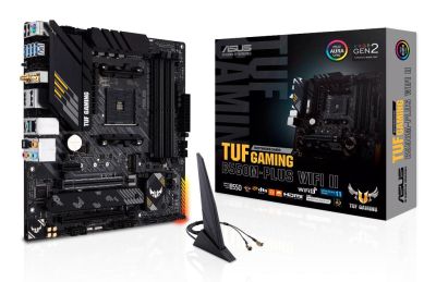 ASUS TUF Gaming B550M-PLUS WIFI II AMD B550 Micro-ATX Socket AM4 Motherboard