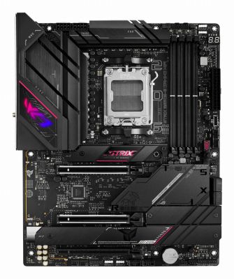 ASUS ROG Strix B650E-E Gaming WiFi AMD Ryzen AM5 ATX motherboard, 16 + 2 power stages, DDR5, four M.2 slots, PCIe 5.0, WiFi 6E, 2.5G LAN, USB 3.2 Gen 2x2 Type-C rear I/O port, and Aura Sync RGB