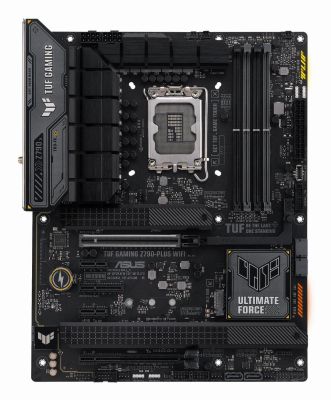 ASUS TUF GAMING Z790-PLUS WIFI Motherboard, Intel Z790, 1700, ATX, 4 DDR5, HDMI, DP, Wi-Fi 6E, 2.5G LAN, PCIe5, RGB, 4x M.2