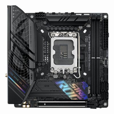 ASUS ROG Strix B760-I Gaming WiFi Motherboard, Intel LGA 1700, 2 x DIMM DDR5, 1 x Display Port, 1 x HDMI