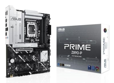 SUS Intel PRIME Z890-P ATX Motherboard,14+1+2+1 (80A) power stages,_DDR5 slots, PCIe 5.0 w/ full support for next-gen GPUs, USB 20Gbps Type-C port, 4 x M.2 slots, PCIe Slot Q-Release