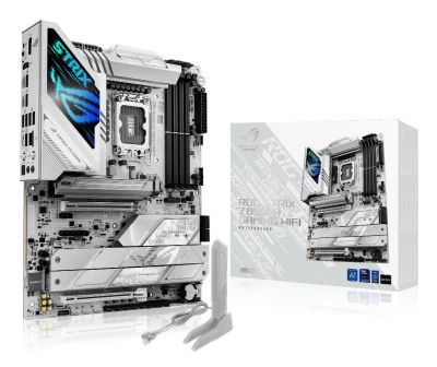 ASUS Intel ROG Strix Z890-A Gaming WiFi ATX Motherboard, 16+1+2+2 power stages,_DDR5 slots, PCIe 5.0 w/ full support for next-gen GPUs, five M.2 slots, WiFi 7, AI Overclocking, AI Networking II