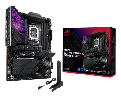 ASUS ROG Strix Z890-E Gaming WiFi Intel® LGA 1851 ATX Motherboard | PCIe® 5.0 x16, 18+1+2+2 power stages, DDR5, WiFi 7, 7X M.2, Thunderbolt™ 4, USB Type-C®, AI Overclocking & Cooling