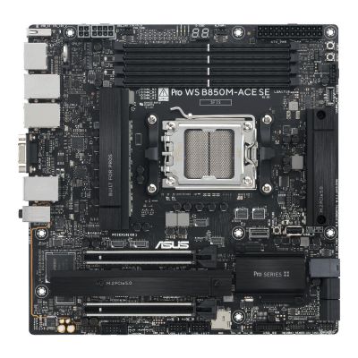 ASUS PRO WS B850M-ACE SE AMD B850 Micro ATX Socket AM5 Motherboard