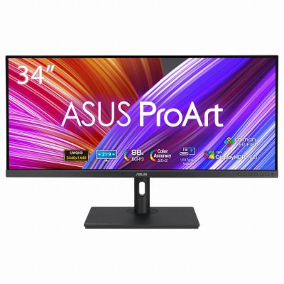 ASUS ProArt PA348CGV computer monitor 86.4 cm (34") 3440 x 1440 pixels UltraWide Quad HD Black