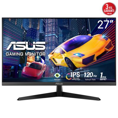 ASUS VY279HGR 27" Full HD IPS Eye Care Gaming Monitor, 1920 x 1080, 120Hz, 1ms MPRT, Adaptive-Sync, HDMI 1.4, Eye Care Plus