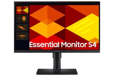 Samsung S24D406GAU 24 inch monitor, Full HD IPS Monitor for Home & Office, 1920x1080, 100Hz, 5ms, Built-in 1W Speaker, HDMI, DisplayPort, USB Hub, Height Adjustable(upto 10.5cm), Black