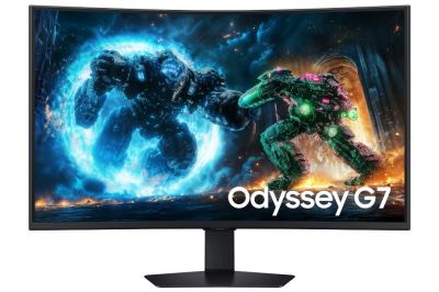 Samsung Odyssey G7 G75F 37" Curved Gaming Monitor for Immersive Gameplay, 4K UHD 3840 x 2160, 165Hz, 1ms, 1000R VA Panel, AMD FreeSync Premium Pro, DisplayHDR 600, HDMI 2.1, Black