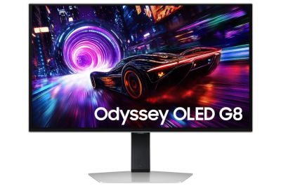 Samsung 27" Odyssey OLED G81SF 4K UHD QD-OLED Gaming Monitor, 240Hz, 0.03ms, HDR True Black 400, FreeSync Premium Pro, HDMI 2.1, USB Hub, Silver