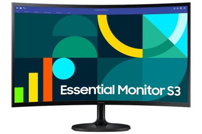 Samsung S36GD 27" FHD Curved Gaming Monitor, 100Hz, 1800R Curved Display, Game Mode, Eye Saver, HDMI & D-Sub, Black