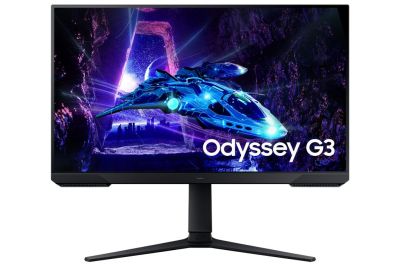 Samsung Odyssey G30D 27" Full HD Gaming Monitor, 1920 x 1080, 180Hz, 1ms MPRT, HDMI 2.0, DisplayPort 1.4, AMD FreeSync, Black Equalizer, Black