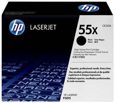 HP 55X High Yield Black Original LaserJet Toner Cartridge