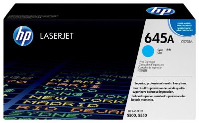 HP 645A Cyan Original LaserJet Toner Cartridge